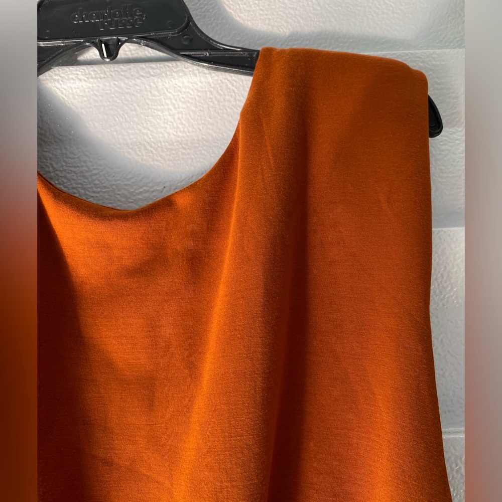 NWT Free People Runaway Womens Knit Wrap Mini Dress Brandy/Orange Size L - Picture 5 of 15